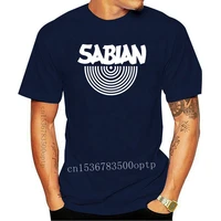new sabian cymbals drums logo mens black t shirt size s to 3xl tee shirt loose size