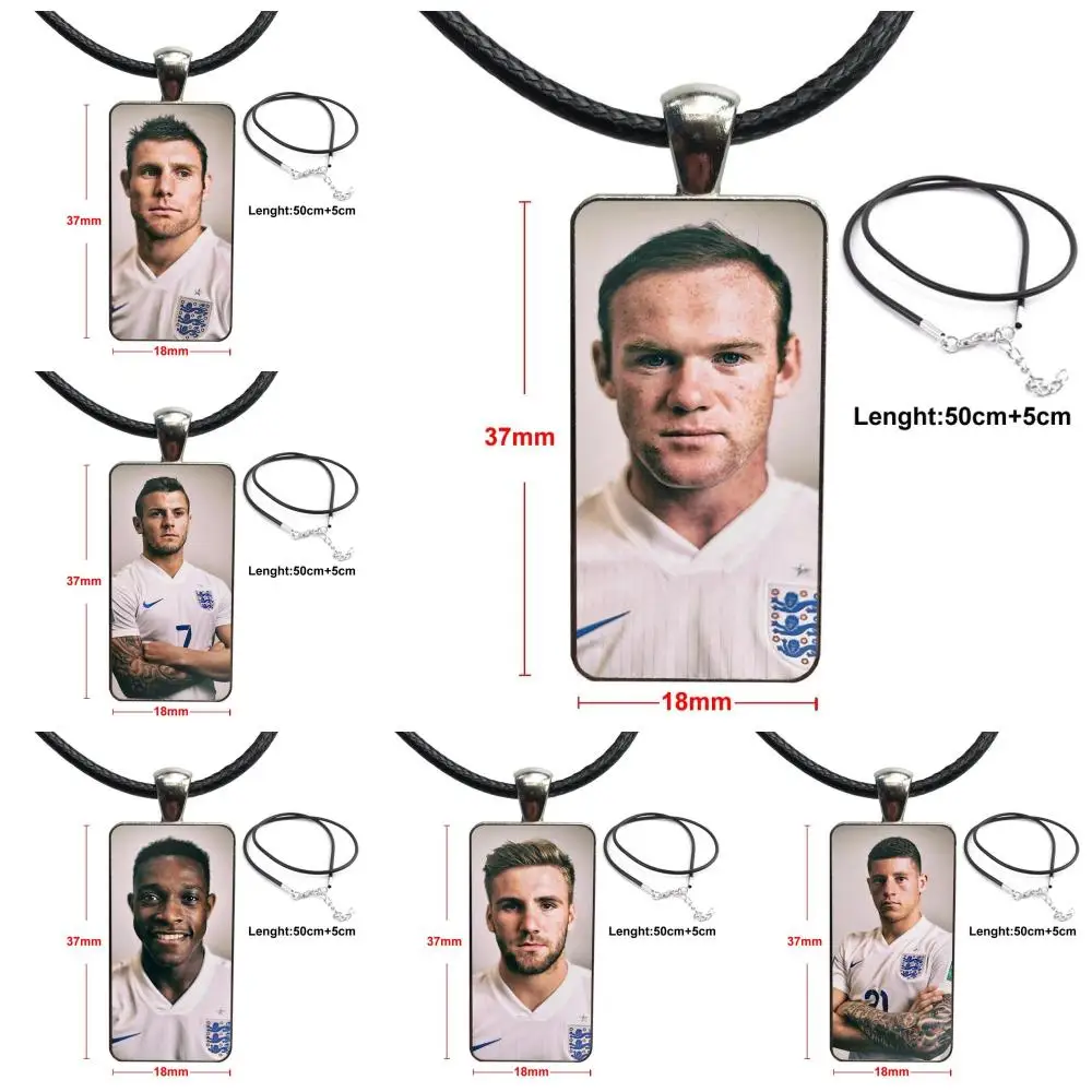 Стеклянный кулон ожерелье ручной работы половина прямоугольное для девочек