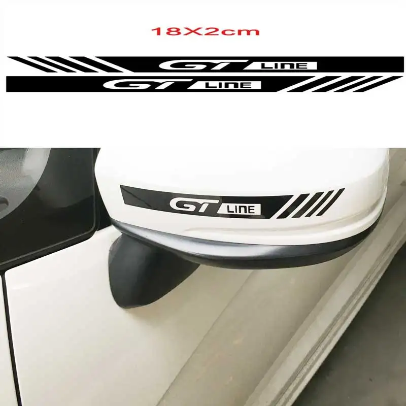 Автомобильный Стайлинг наклейка на зеркало заднего вида GT Line для Peugeot RCZ 5008 KIA Forte