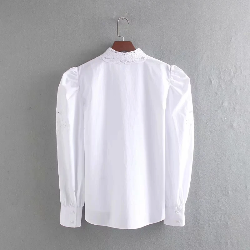 Увядшие английские элегантные открытые женские блузы с вышивкой blusas mujer de moda женские рубашки-топы и блузы больших размеров