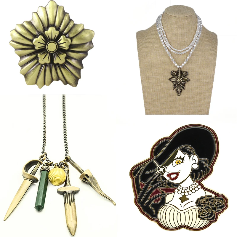 Ожерелье в стиле игры Деревня Бела женское кружевное ожерелье вампира колье с