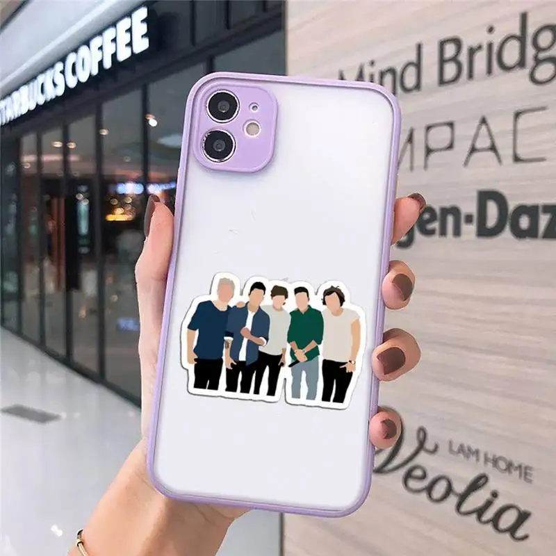 

one direction Phone Case Matte Transparent for iPhone 7 8 11 12 s mini pro X XS XR MAX Plus cover funda