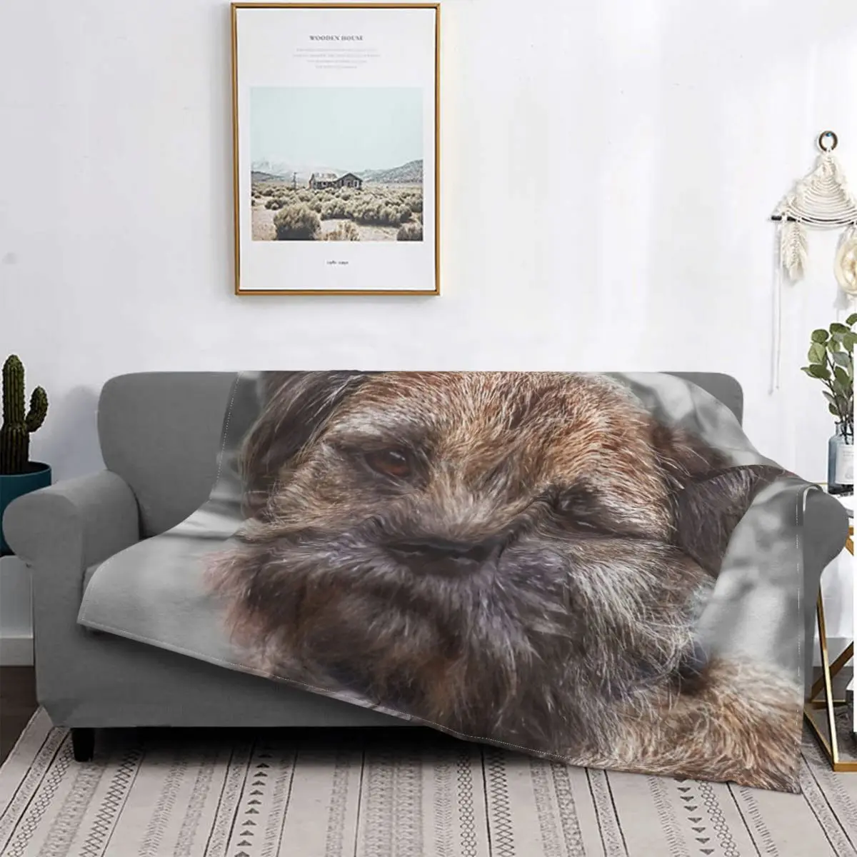 

Blue - Border Terrier-Manta a cuadros para cama, edredones para sofda, manta de пикник, ropa de cama y fundas