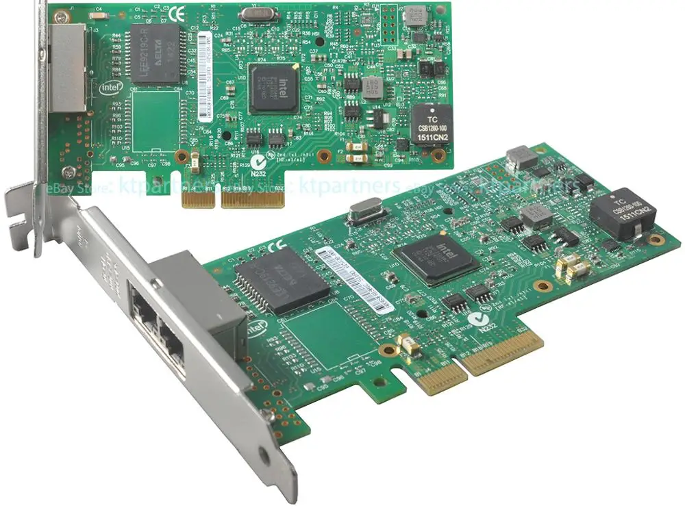 Сетевой сервер PCIE Intel I350-T2 с двумя портами Gigabit Ethernet сетевой адаптер i350AM2 NIC |