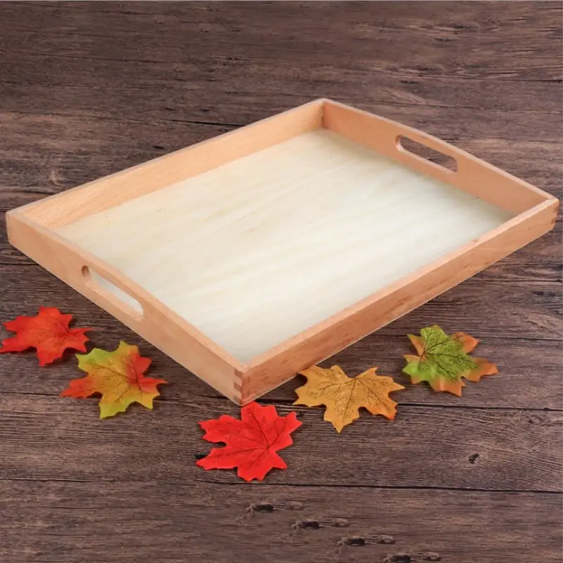 

Kids Wooden Tray Toy Organizer Early Teaching Aid Good Habit Training Baby Gift XX9E