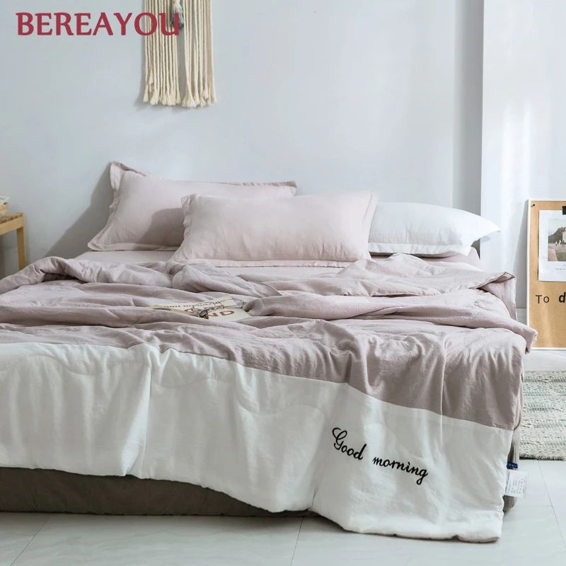 Одеяло из промытого хлопка s одеяло тонкое летнее покрывало полный размер