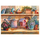 Алмазная вышивка LZAIQIZG, набор для рисования с полными квадратнымикруглыми стразами, с рисунком птицы, дома, пейзажа, цветов, с подставкой, мозаика, ручная работа, подарок