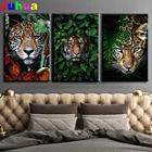 Животные искусство стены постеры Тигр Ягуар diy Алмазная вышивка леопард Ститч мозаика