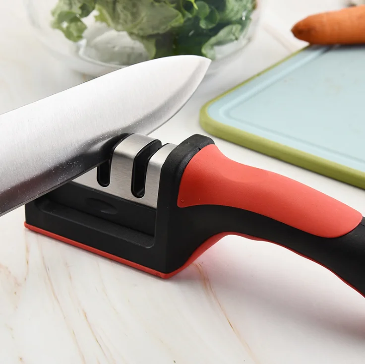 3 ступенчатая точилка для кухонных ножей профессиональный точильный камень