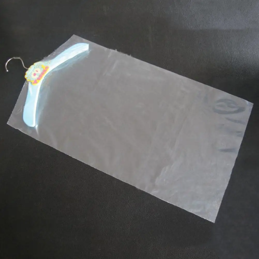 

50pcs 60*150cm Clothes Dust Cover Disposable Dust Suit Bag Waterproof Garment Bags Wardrobe Hanging Clothing Coat Dust Cover
