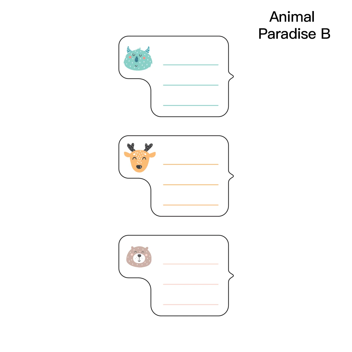 

Niimbot Thermal Printing Paper Roll Colorful Cartoon Price Size Name Label Paper Waterproof Tear Resistant 230Sheets/Roll