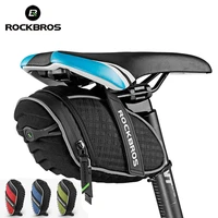 hot rockbros 4 colors bicycle 3d shell bag rainproof mtb road bike saddle bag reflective shockproof cycling rear seatpost bag