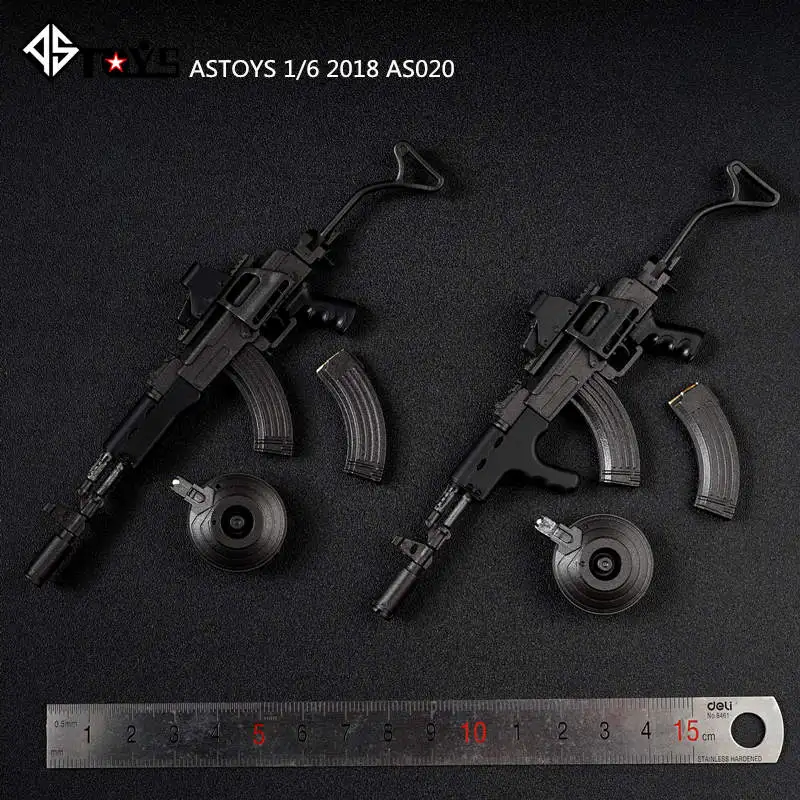 Экшн фигурки модели ASTOYS AS030 AK47 AKM модель российского оружия черная версия