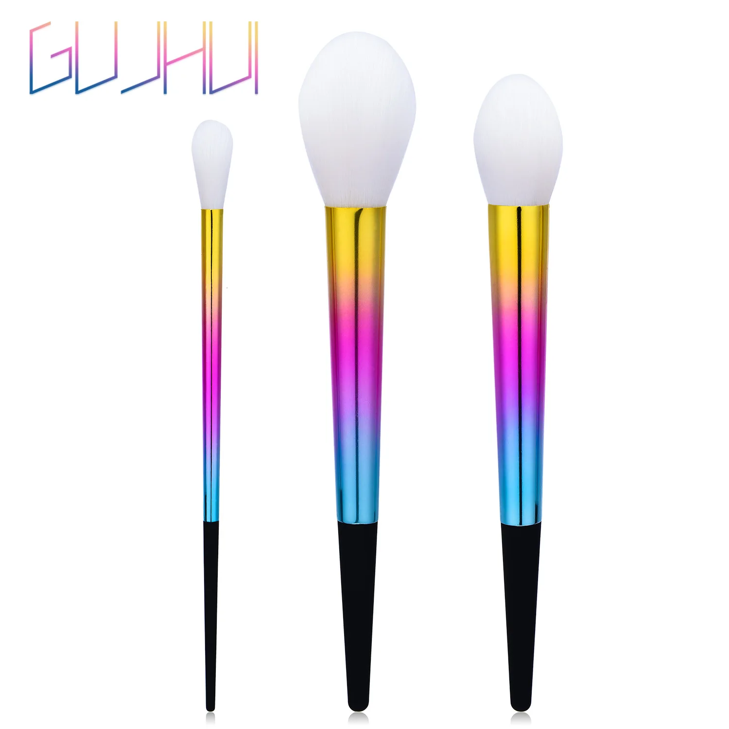 

3 PCs/5 PCs Makeup Brush Makeup Tools Loose Powder Fan-Shaped Eye Shadow Brush Dazzling Tube Brush Set