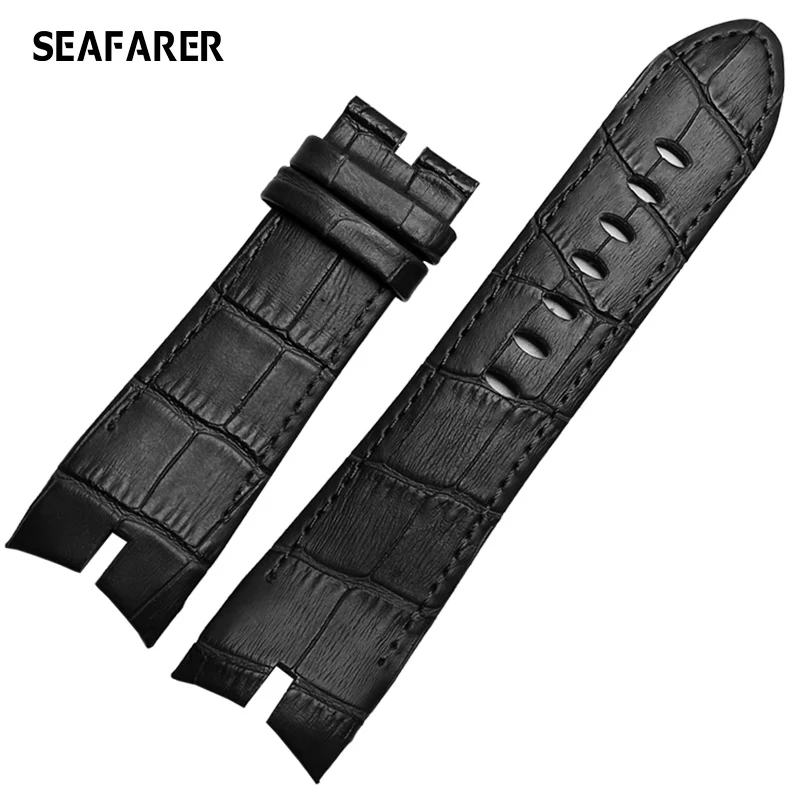 

New Design 26mm Hight Quality Genuine Leather Watchband Strap Special for Roger Dubuis EXCALIBUR Series Bracelet Dial RDDBEX0405