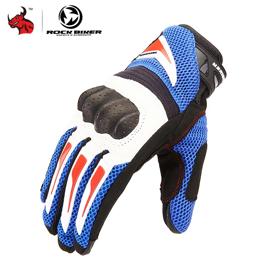 

ROCK BIKER Motorcycle Gloves Men Summer Motorbike Gloves Breathable Guantes De Moto Full Finger Motocross Gloves Touch Screen