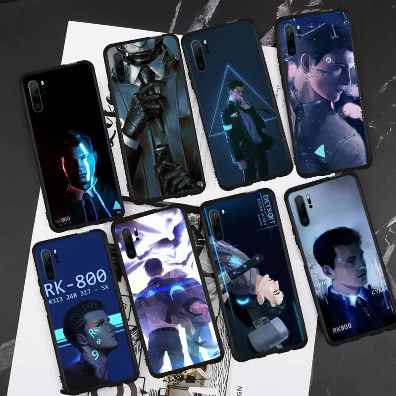 

Detroit Become Human RK800 Phone Case For Huawei honor Mate P 9 10 20 30 40 Pro 10i 7 8 a x Lite nova 5t Cover Funda Shell