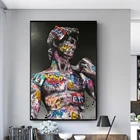 Скульптура Давида Gaffiti, Картина на холсте настенные картины художественные плакаты и принты, уличная живопись, картина для гостиной