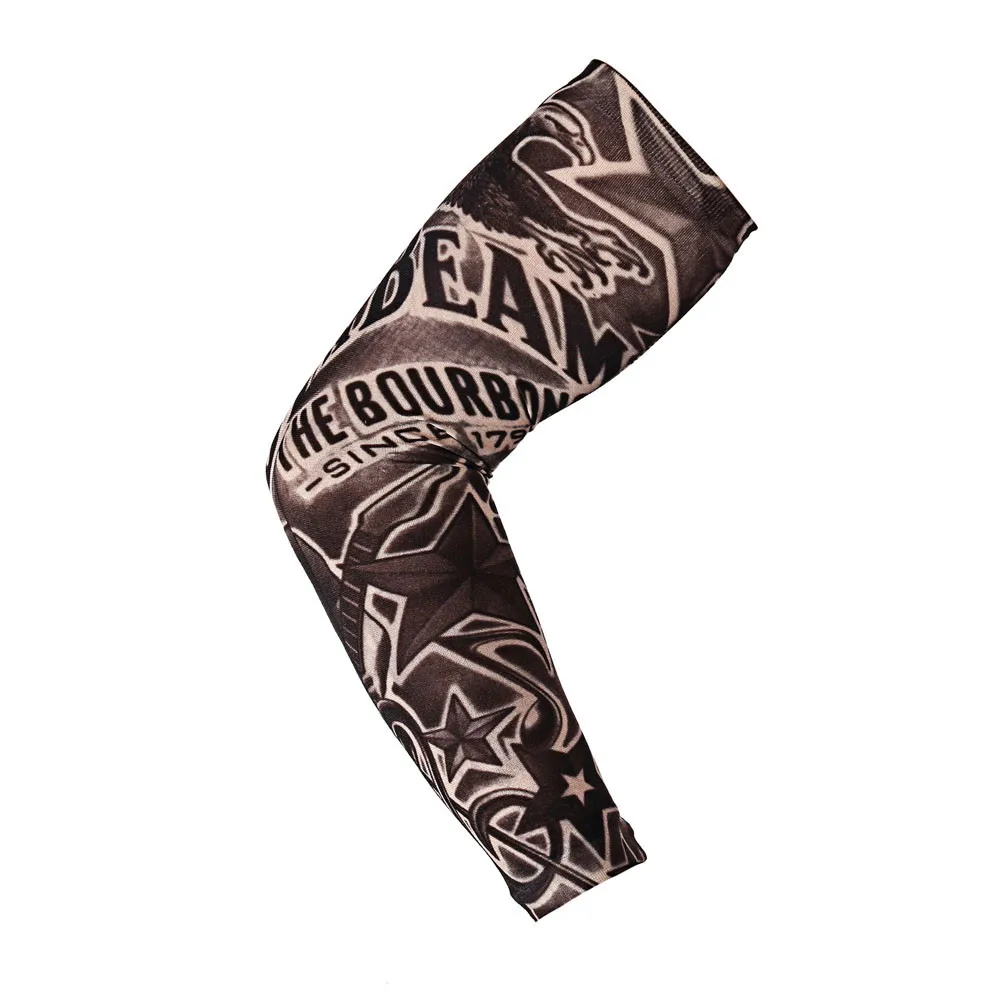 Тату рукав чулки на руку нейлоновые эластичные Временные татуировки дизайны