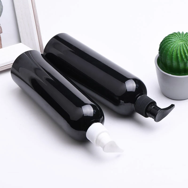 

400ML 18PCS Empty Lotion Pump Bottles Black Cosmetic Container With Liquid Soap Dispenser Shampoo Refillable Packaging Bottles