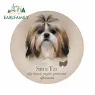 EARLFAMILY 13 см x 13 см Shih Tzu собака аниме наклейки на автомобиль интересная детская Водонепроницаемая графика автомобильные окна багажник украшение