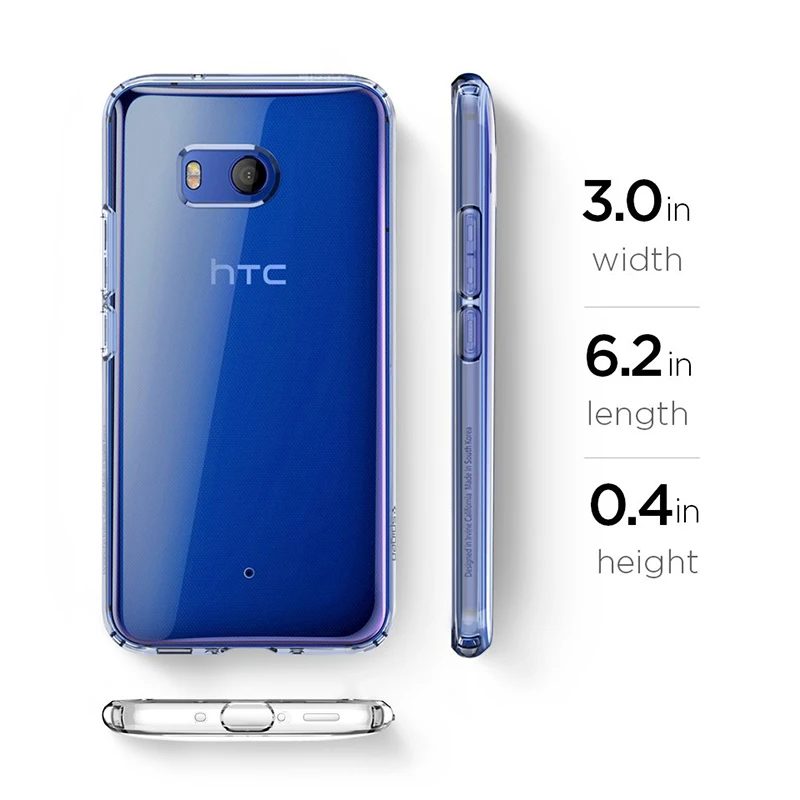 Прозрачный чехол для телефона HTC U11 U 11 Plus прозрачный тонкий силиконовый задней