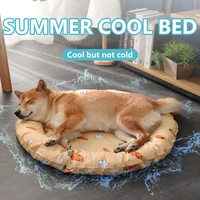 pet summer cooling refreshing bed washable cute carrot dog kennel folding abrasion bite resistant soft pp polymetric gel filling