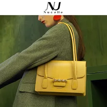 NUCELLE Womens armpit bag, fashionable lizard pattern Dharma stick bag, womens 2020 new shoulder bag