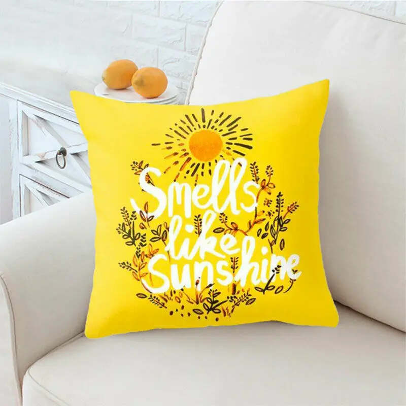 

2019 New Yellow Bohemia Animal Theme Cushion Cover Case Cover Sofa Waist Cushion Cover