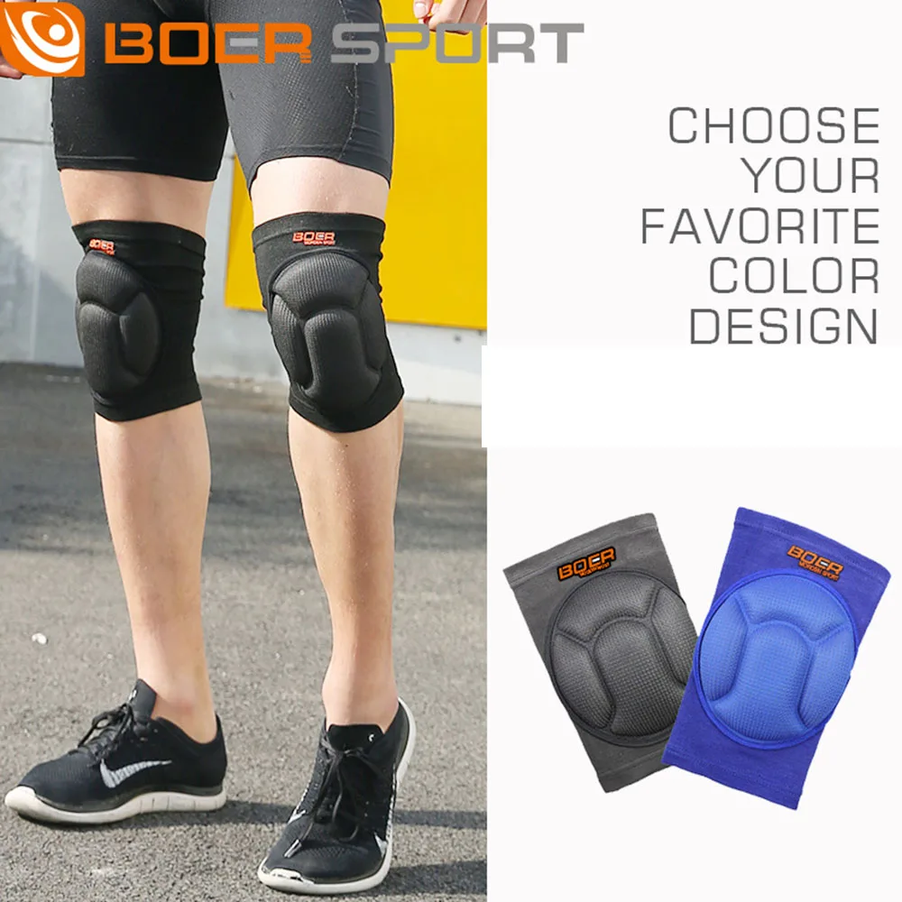 Thicked футбол волейбол Экстремальные виды спорта Лыжные наколенники фитнес колено