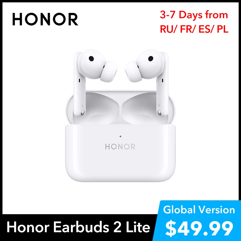 HONOR Earbuds 2 Lite Global Version Active Noise Cancellation True Wireless Headphone TWS Headsets ANC Bluetooth 5.2 Earphones