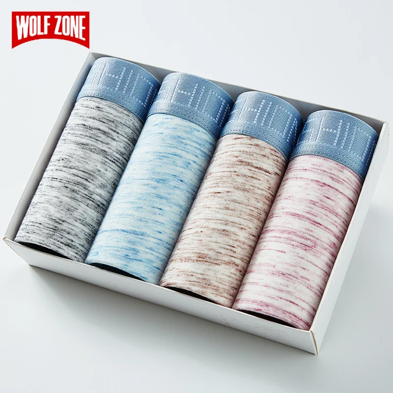 Комплект из 4 предметов хлопковое сексуальное нижнее белье мужские боксерские