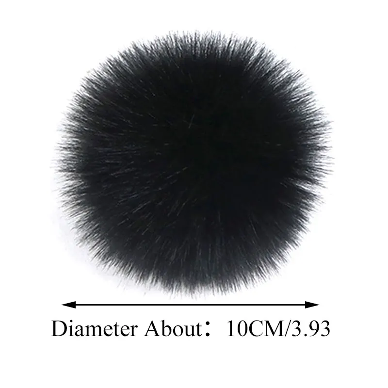 

Big 10cm DIY Real Fox Fur Pompoms Raccoon Fur Pom Poms Balls Natural Fur Pompon For Hats Bags Shoes Scarves Accessories
