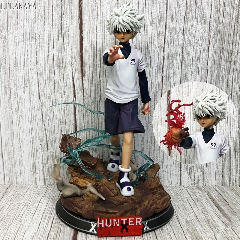 

27cm Original BM HUNTER Toys Gon Freecss Killua Zoldyck PVC Anime Action Figure GK Colletion Model One Piece Doll Gifts Statue