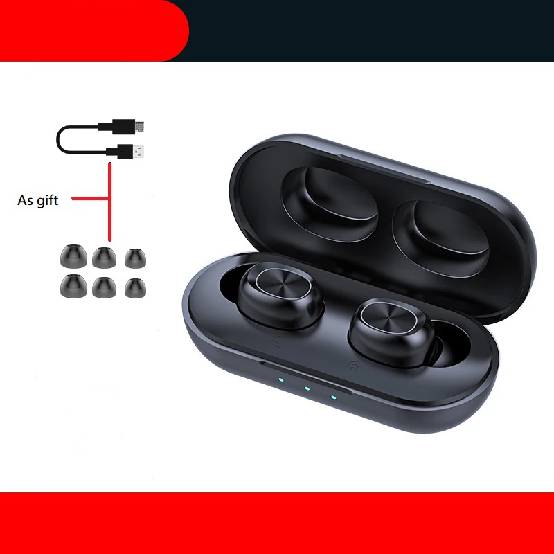 TWS Bluetooth Earphones 5.0 Touch Control Wireless Headphones Waterproof Earbuds 9D Stereo Music Headsets 3000mAh Power Bank