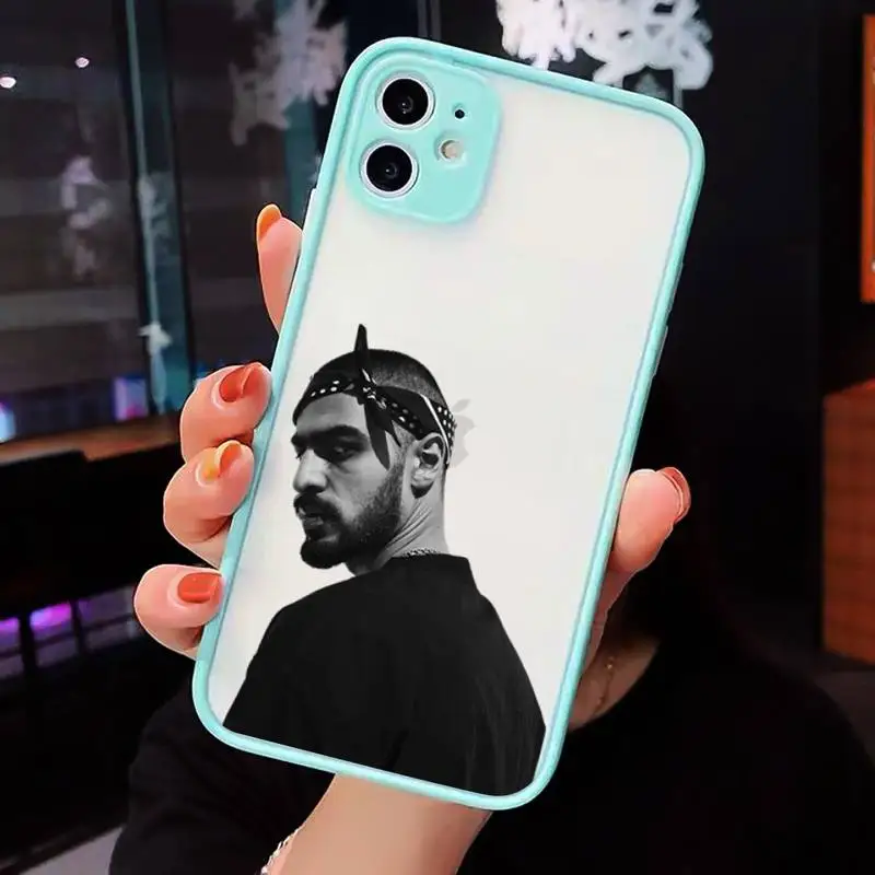 

Hajime MiyaGi Andy Panda Accessories Phone Case Matte transparent For blue iPhone 12 Mini 11 Pro XR XS Max 7 8 Plus X Back Cover