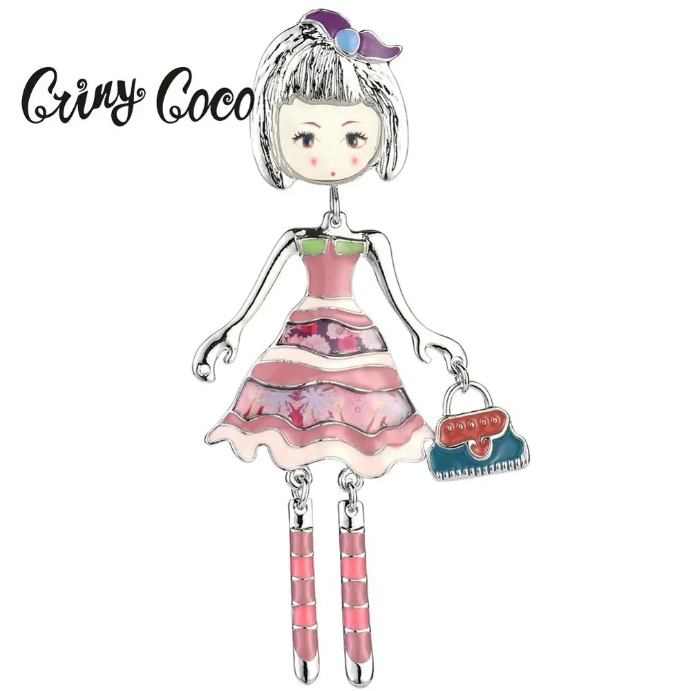 2019 Новое поступление персонализированный дизайн розовая кукла броши булавки для