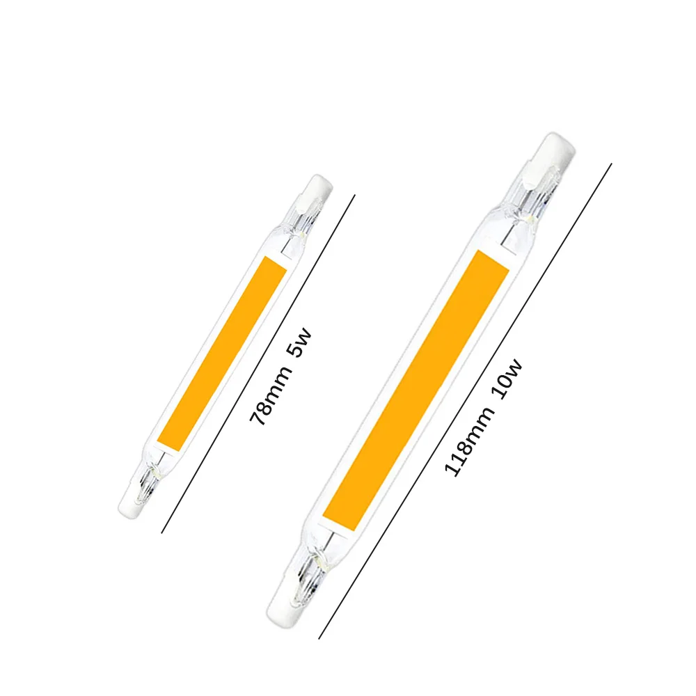 Dimmable j78 r7s 15 Вт 78 мм светодиодный светильник лампы j118 led cob 30 118 1000ЛМ лампа AC220 240V