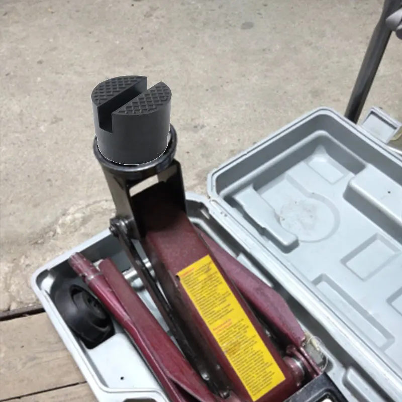 Портативная подставка для автомобильного домкрата резиновые прокладки черная