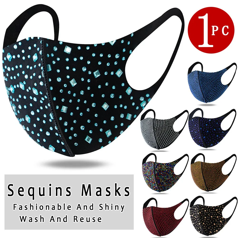 Респиратор многоразовый пылезащитный с блестками и фильтрами | Дом сад