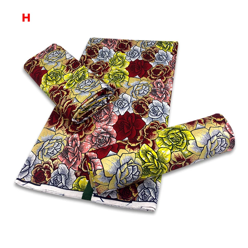 

2021 High Quality Golden Powder Glitter Nigerian Real Batik Material Ghana Gold Wax Prints African Ankara Fabric