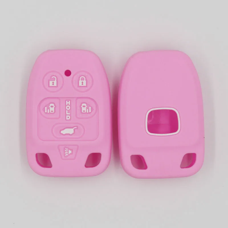 

KAPU 1PC Wholesale Key case for 2011 2012 2013 Honda Car Odyssey Touring Silicone 6 buttons Car Key Case Cover Protector Shell