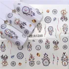 Наклейка для ногтей с изображением животных, морской кошки, растений, 3D маникюрная наклейка, украшение для ногтей, m3N5, 1 шт.