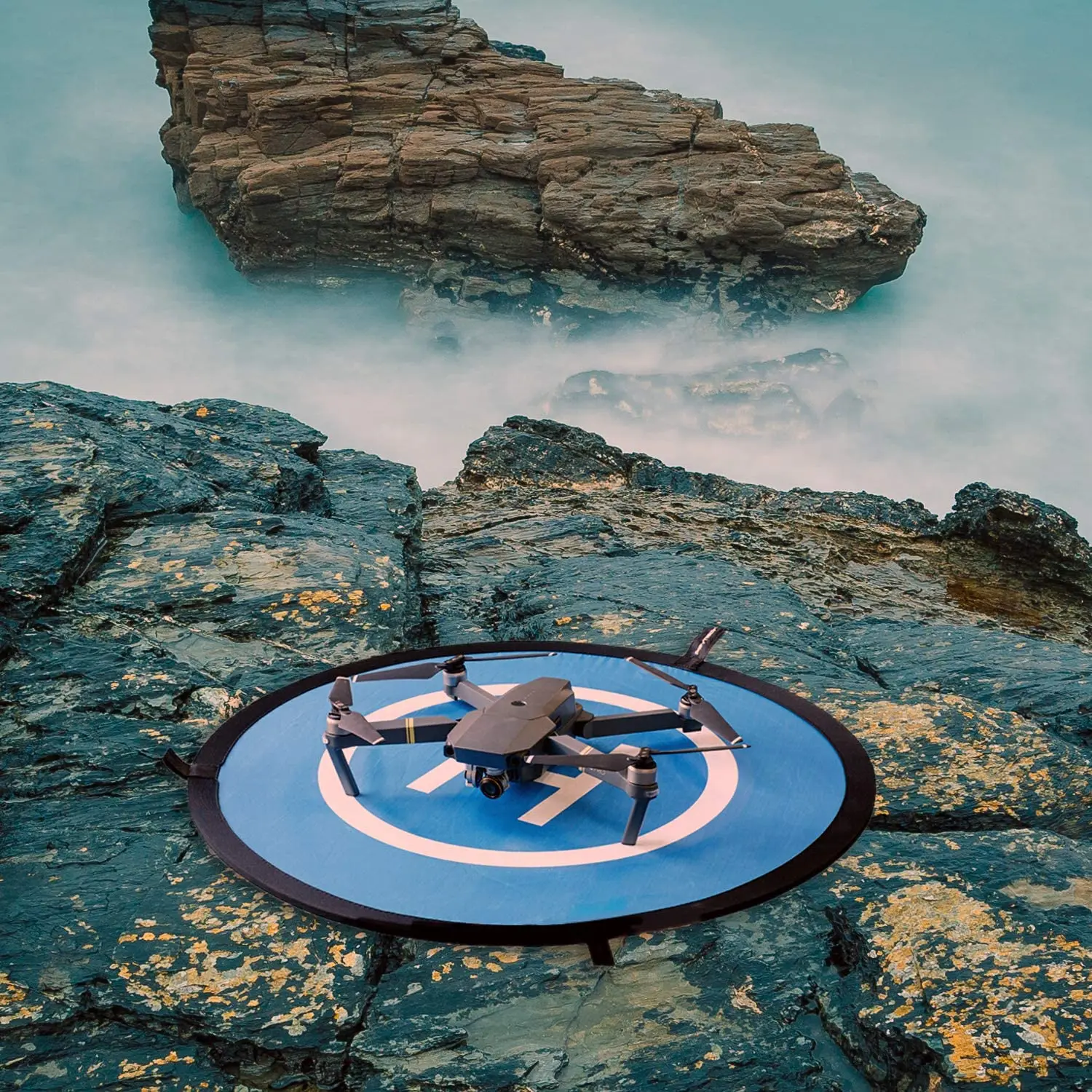 Посадочная площадка складная 55 см универсальная для дрона с видом от первого