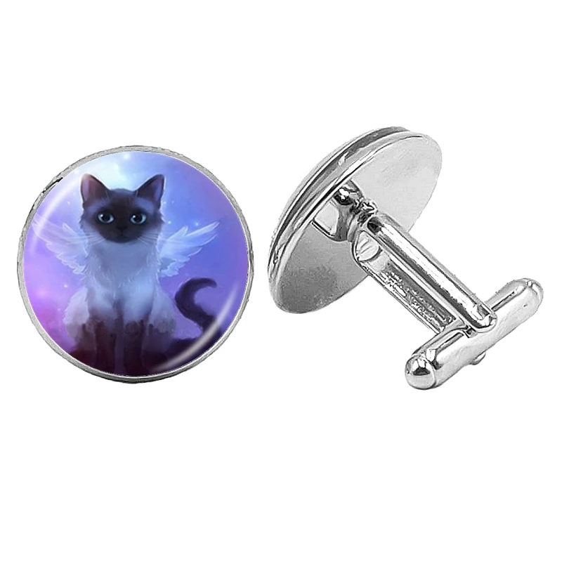 Горячее предложение! Распродажа! 2019 новые милые черные запонки с котами