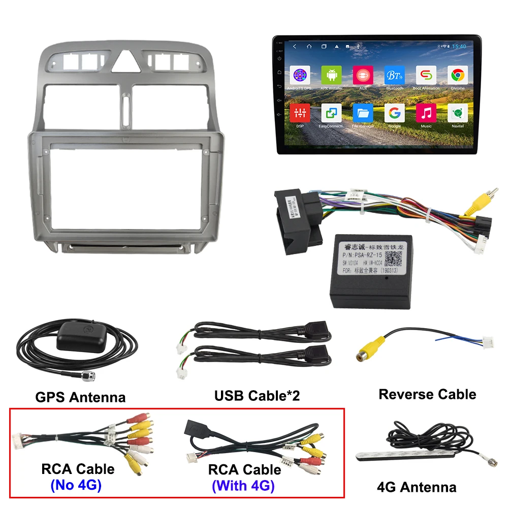 EKIY 9 ''IPS 2Din Android 8 1 автомобильный DVD плеер GPS навигация Мультимедиа для Peugeot 307 307CC