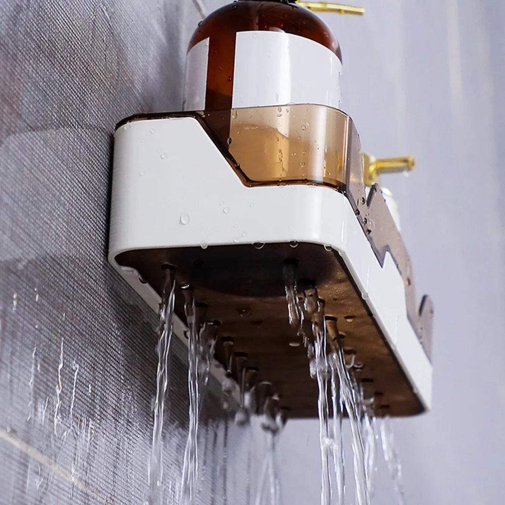 

Shower Storage Holder Rack Organizer WC Shampoo Holder Shower Shelves Wall Mount Kitchen Storage Basket Bathroom Accessories