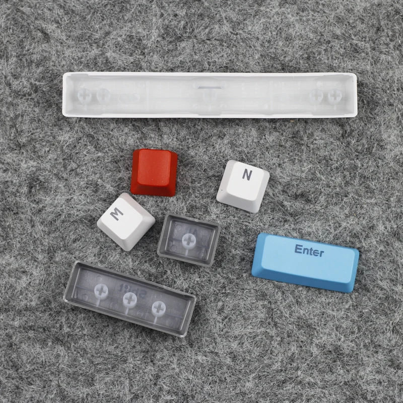 

1 set PBT frosted backlit key caps for ANSI 60% layout mechanical keyboard Gh60 RK61 ALT61 ANNE double-shot molding key cap