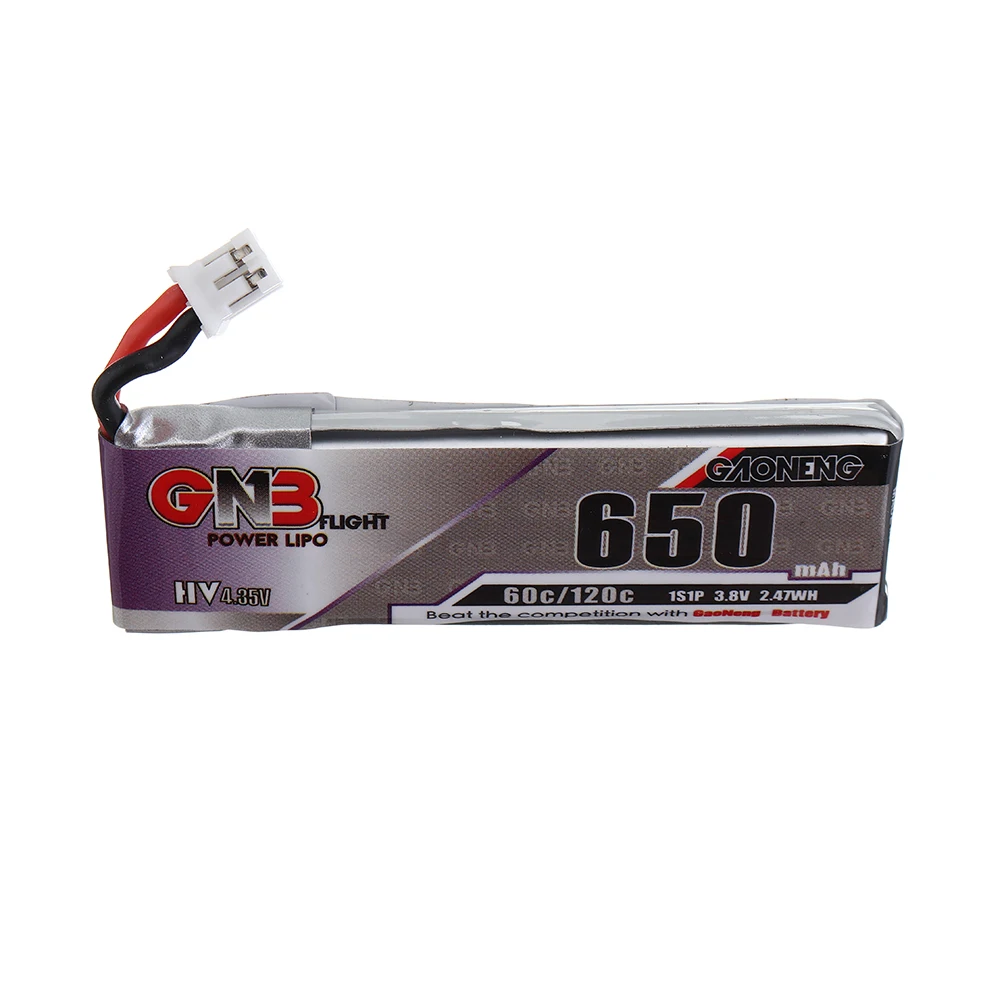 4 шт. Lipo аккумулятор Gaoneng 3 8 В 650 мАч 60C 1S HV 35 в разъем PH2.0 для Happymodel E010 M80S Tiny7 Beta85 FPV Cine