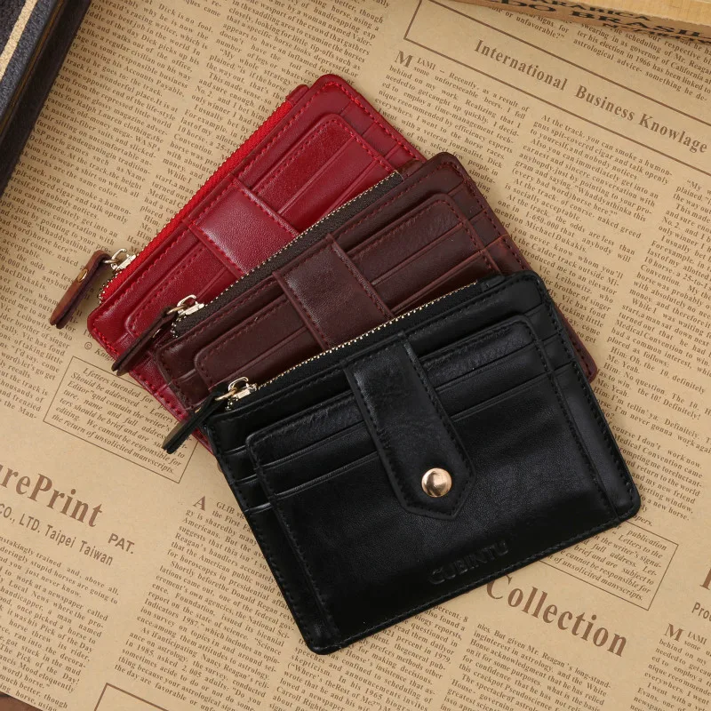 

Creative Zipper Multi-function Coin Purse Multi-color Wallet GUBINTU Coin Men Coin Purse Fashion Multi-card Wallet